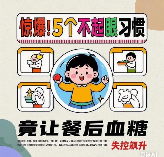 餐后血糖飙升的5个隐形习惯，你中招了吗？