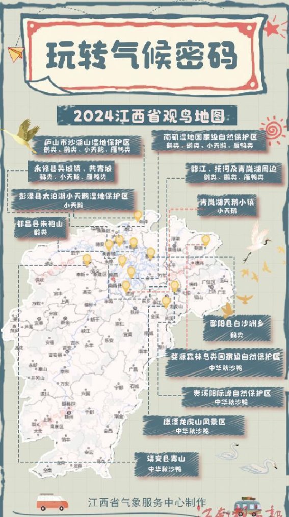 秋风起，候鸟归：江西观鸟新地图发布