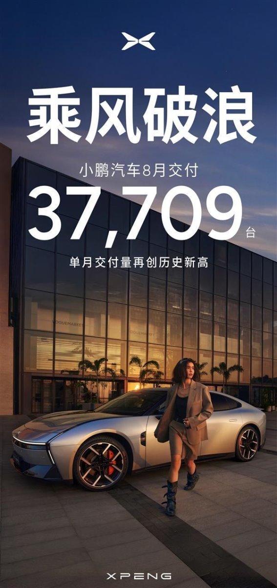 小鹏汽车8月销量爆发，全球市场布局成效显著