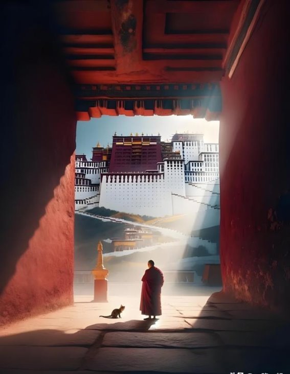 在八廓街黄昏时，感受仓央嘉措的爱情痕迹