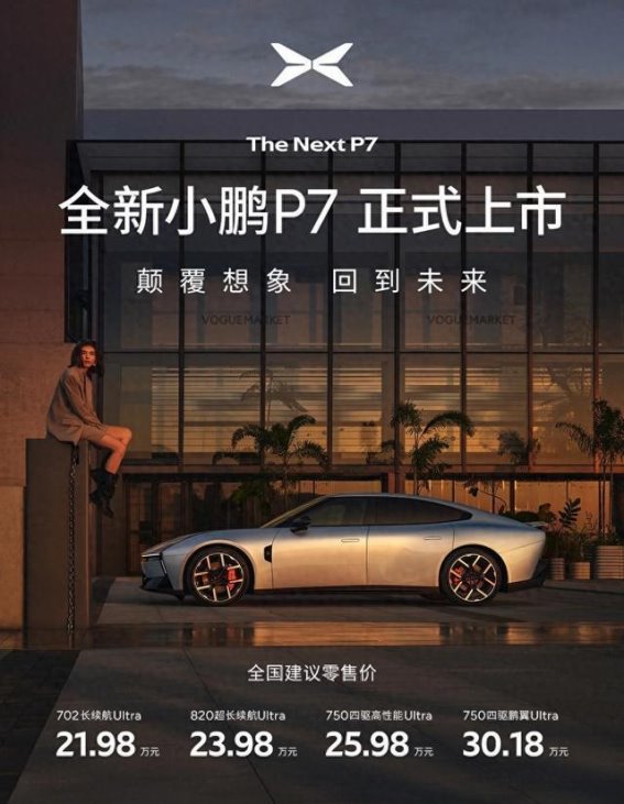 全新小鹏P7正式上市，智能与性能的完美结合