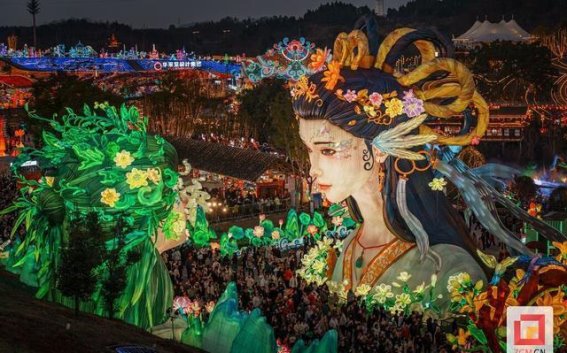 自贡灯会：光影交织的春节盛宴