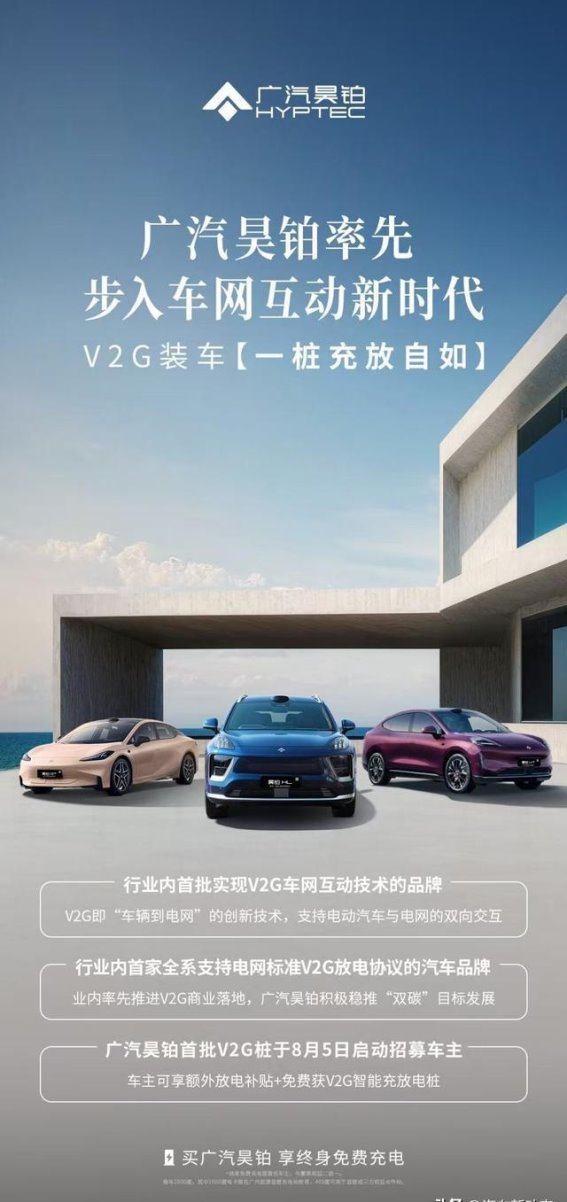 广汽昊铂V2G技术引领电动汽车与电网双向互动开启全新模式