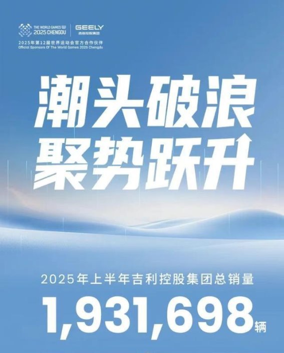 吉利控股2025年上半年成绩解读：创新驱动，新能源引领
