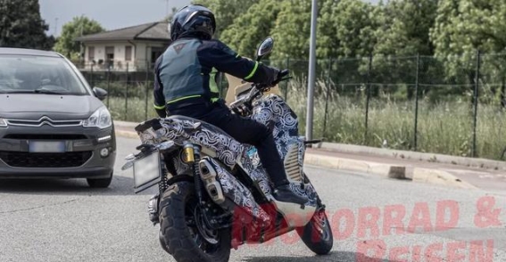 阿普利亚SR 400 GT路试曝光：跨界ADV踏板的新星