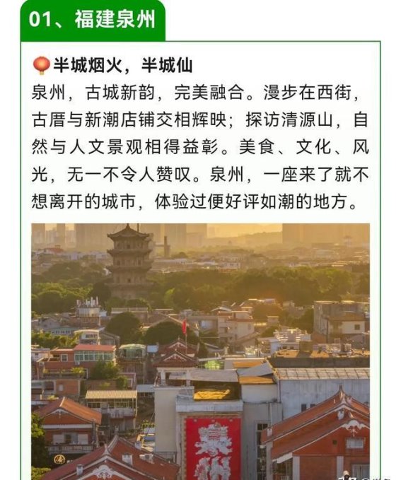 这六个零差评的城市，绝对值得每年去一次